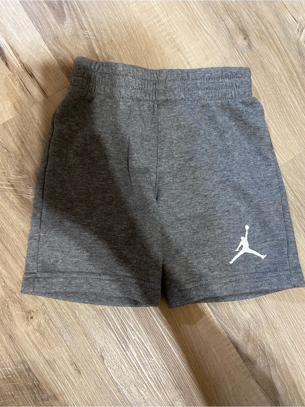 Jordan Kids Dark Gray Athletic Shorts with White Jumpman